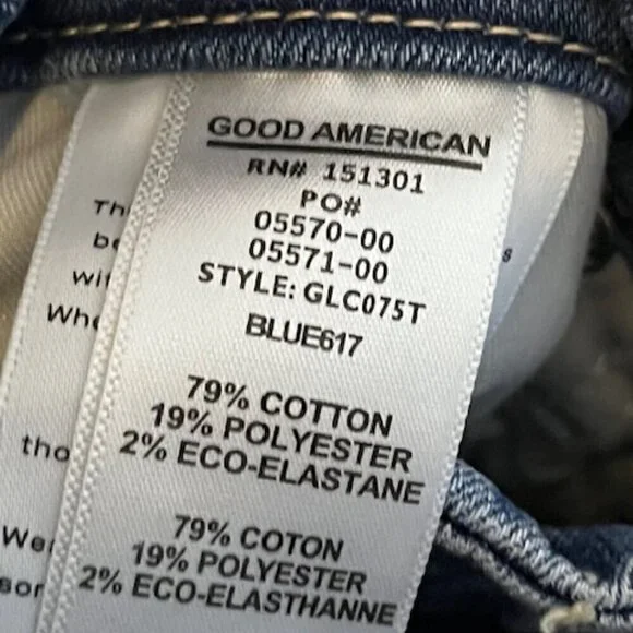 Good American Jeans Women's Size 2/26 Distressed Denim Skinny - Picture 4 of 4